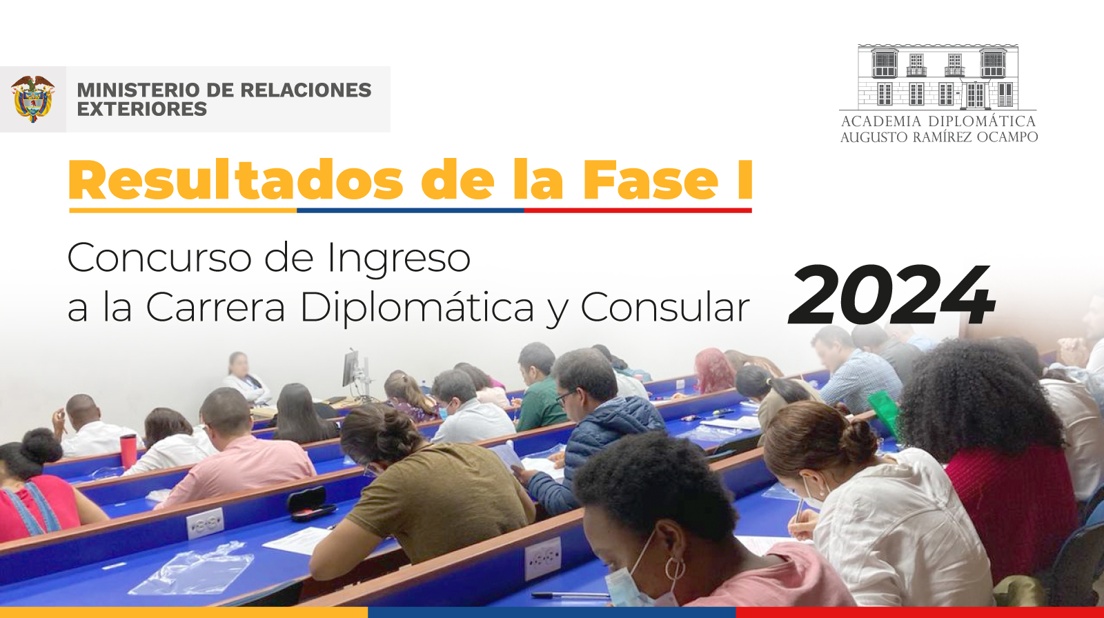 Resultados de las pruebas escritas Fase I - Concurso de Ingreso a la Carrera Diplomática y Consular para el año 2024