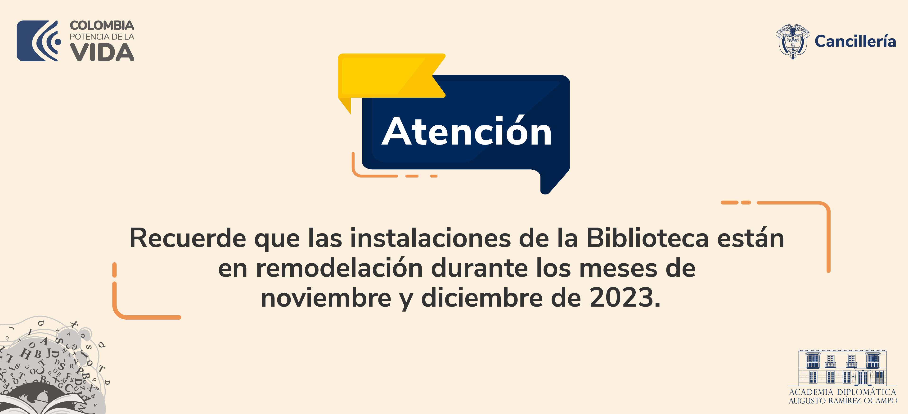 Instalaciones de la Biblioteca del Ministerio de Relaciones Exteriores se encuentran en remodelación  