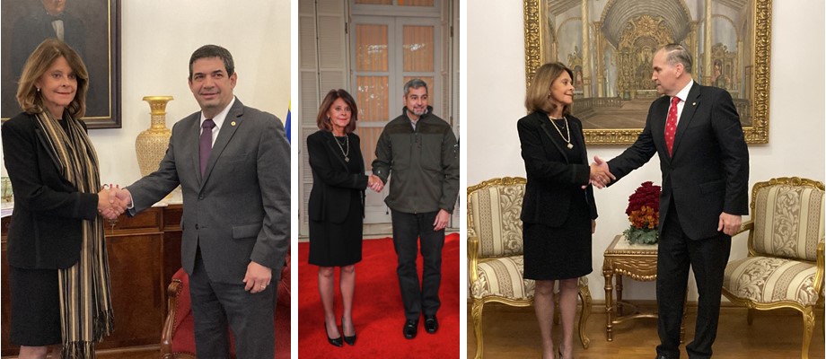 Vicepresidente y Canciller se reunió con las máximas autoridades de Gobierno de Paraguay