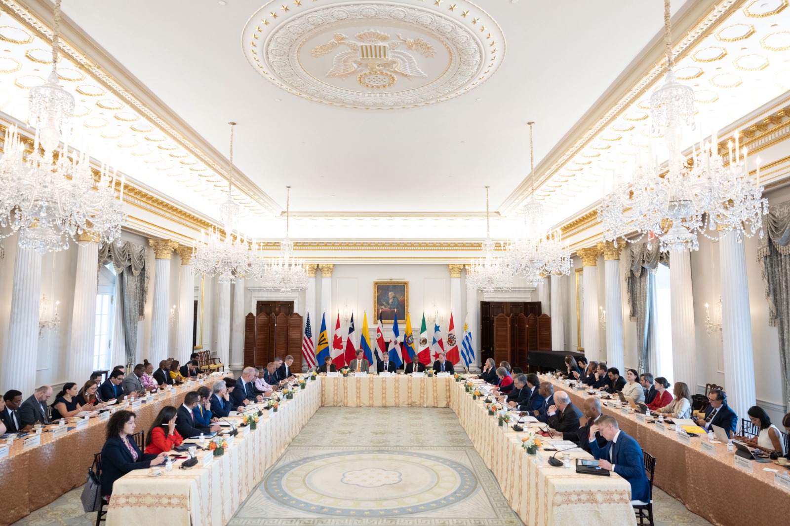 Canciller Murillo participa en Reunión Ministerial de Relaciones Exteriores de la Alianza de las Américas para la Prosperidad Económica en el Departamento de Estado
