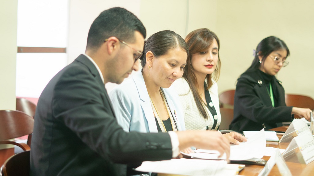 Reunión entre representantes de la Academia Diplomática Augusto Ramírez Ocampo y el Instituto del Servicio Exterior de la Nación (ISEN) de Argentina.