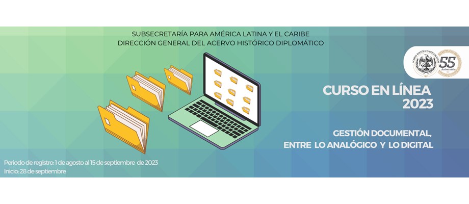 Están abiertas las inscripciones para el curso en línea “Gestión Documental, entre lo analógico y lo digital”