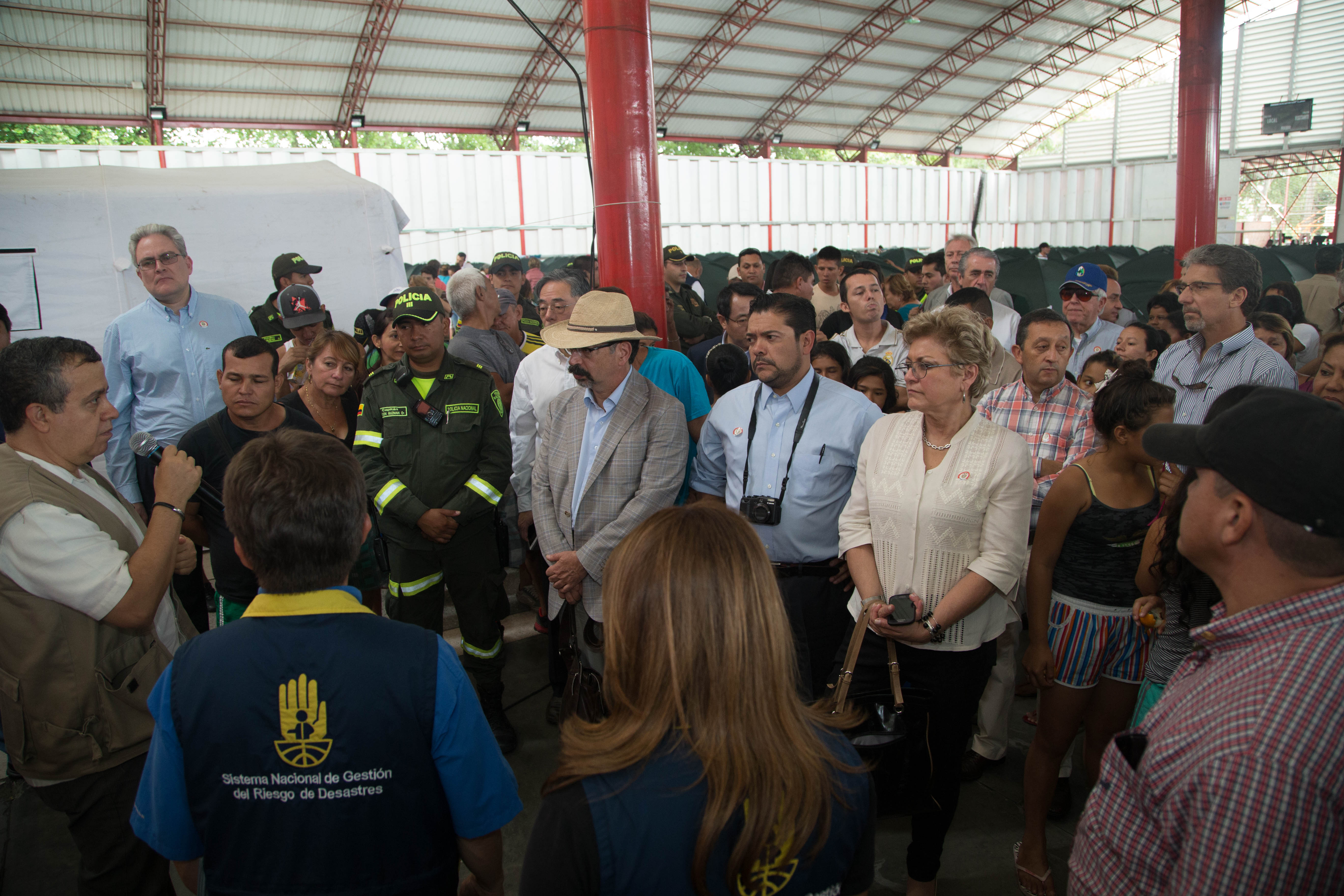 En Cúcuta, 18 embajadores acreditados en Colombia recorrieron albergues para colombianos deportados y retornados de Venezuela