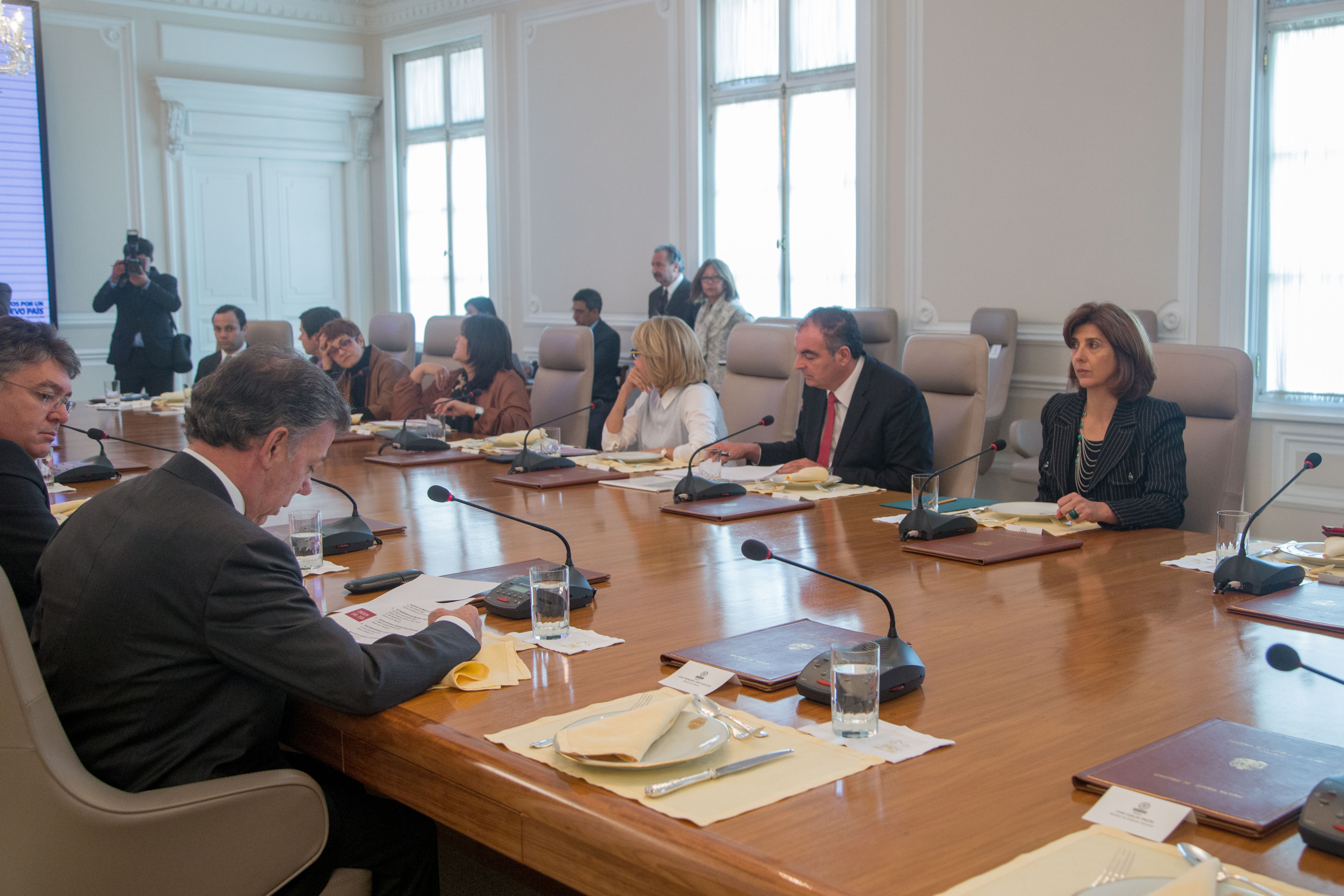 Canciller María Ángela Holguín participó en el Consejo de Ministros convocado por el Presidente Juan Manuel Santos
