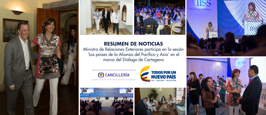 Diálogo de Cartagena - Canciller Mária Ángela Holguín