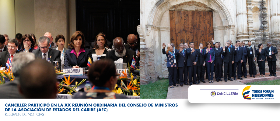 Ministros de la Asociación de Estados del Caribe (AEC)