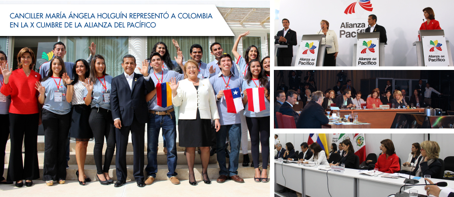 Canciller Holguín representó a Colombia en la X Cumbre de la Alianza del Pacifico