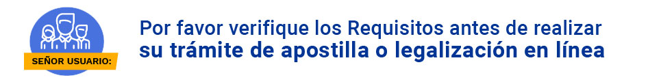 Requisitos Apostilla