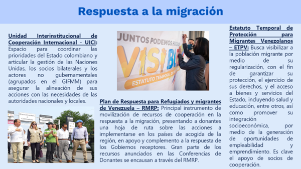 Cooperación para migración venezolana