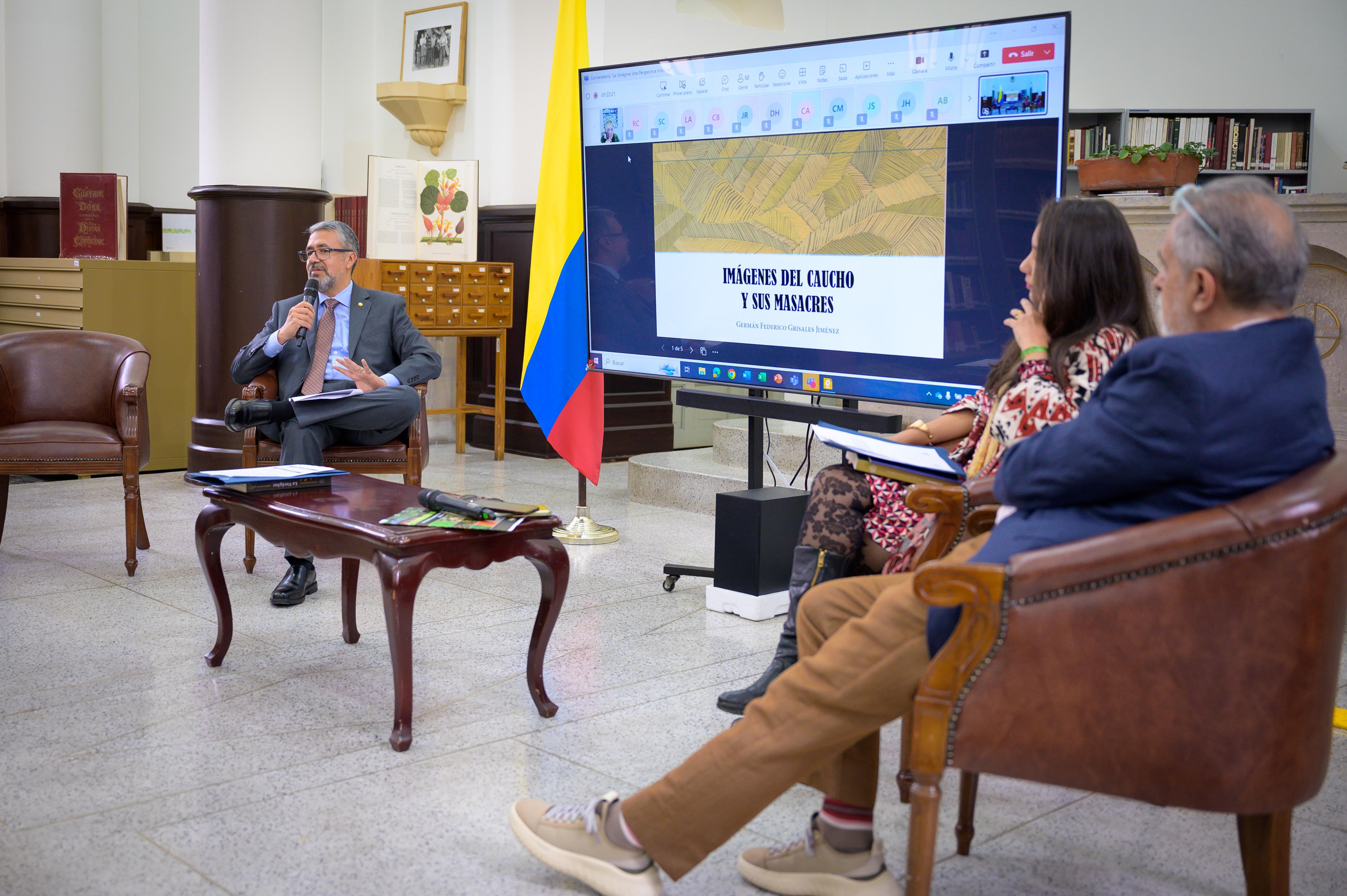 La Academia Diplomática del Ministerio de Relaciones Exteriores realiza el conversatorio " La Vorágine: una perspectiva histórica”