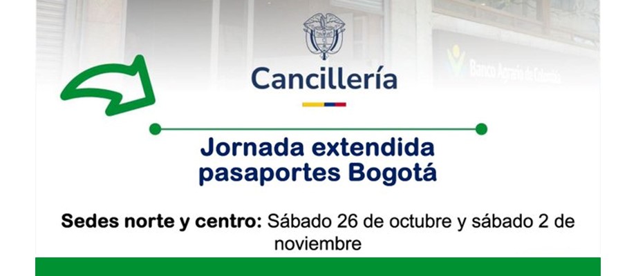 Atención Bogotá: este sábado 26 de octubre de 2024 se realizará la jornada de atención extendida para trámite 