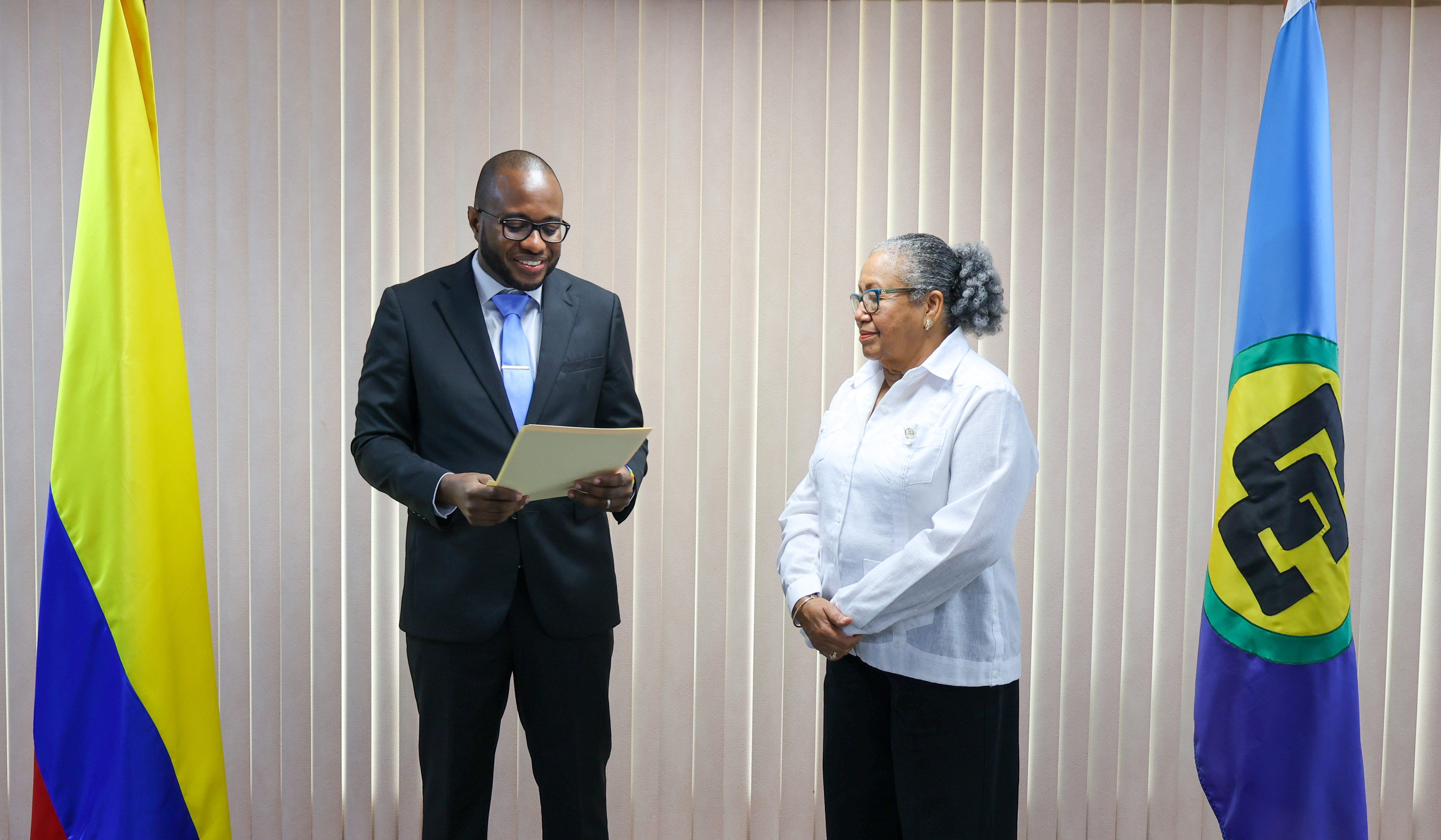 Colombia fortalece su integración regional con la acreditación del Embajador de Colombia en Guyana ante la Comunidad del Caribe—CARICOM 