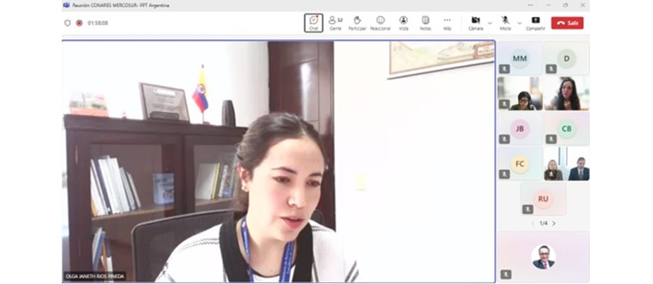  Colombia presentó sus avances en materia de refugio en la Primera Reunión Conares de Mercosur 2025