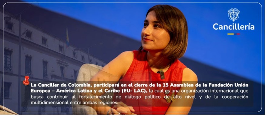 Impulsar la negociación del acuerdo de asociación y cooperación entre Colombia y la Unión Europea, tema fundamental de la Canciller Laura Sarabia a Bruselas