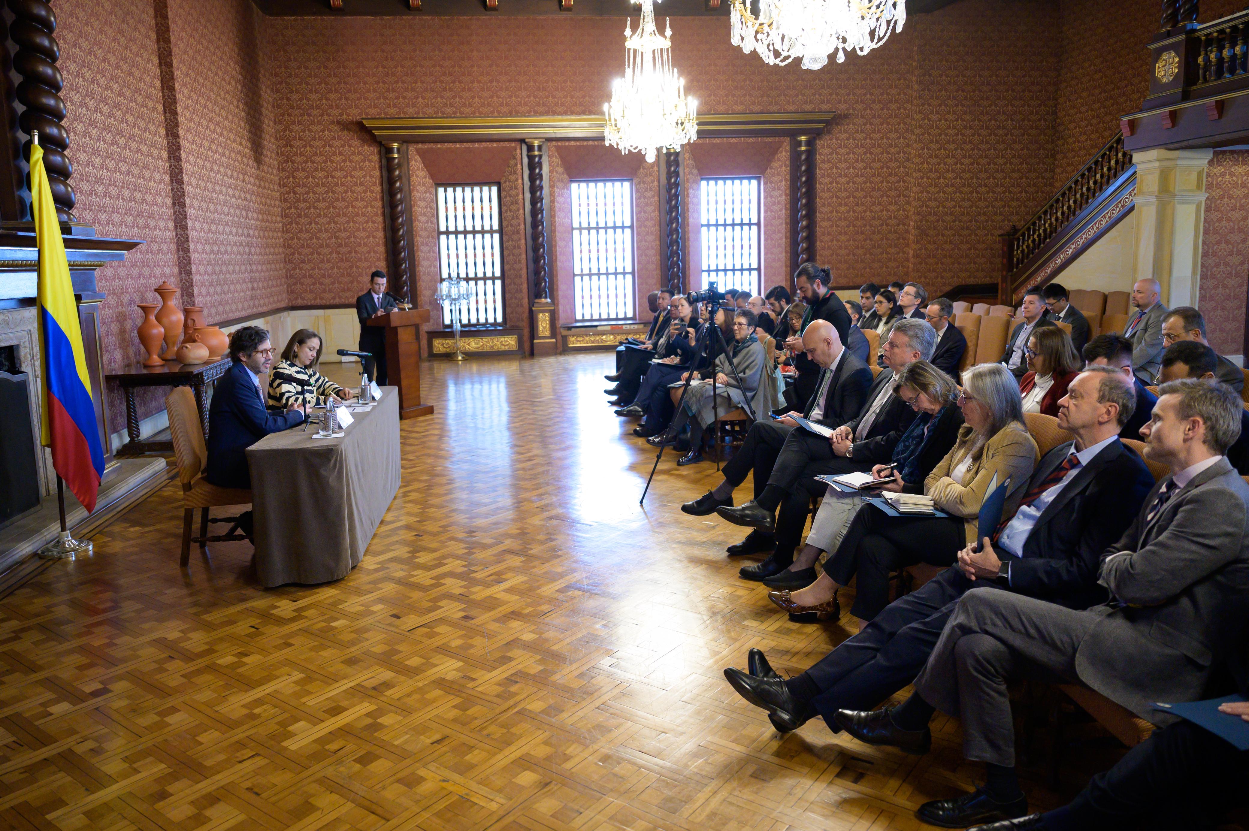 Cancillería presenta ante el cuerpo diplomático acreditado en Colombia la candidatura del país como miembro no permanente del Consejo de Seguridad para el periodo 2026-2027