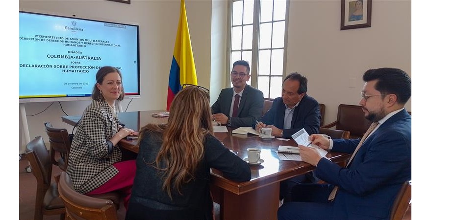 Colombia y Australia revisan acciones a implementar en el marco del Grupo Ministerial sobre Protección del Personal Humanitario