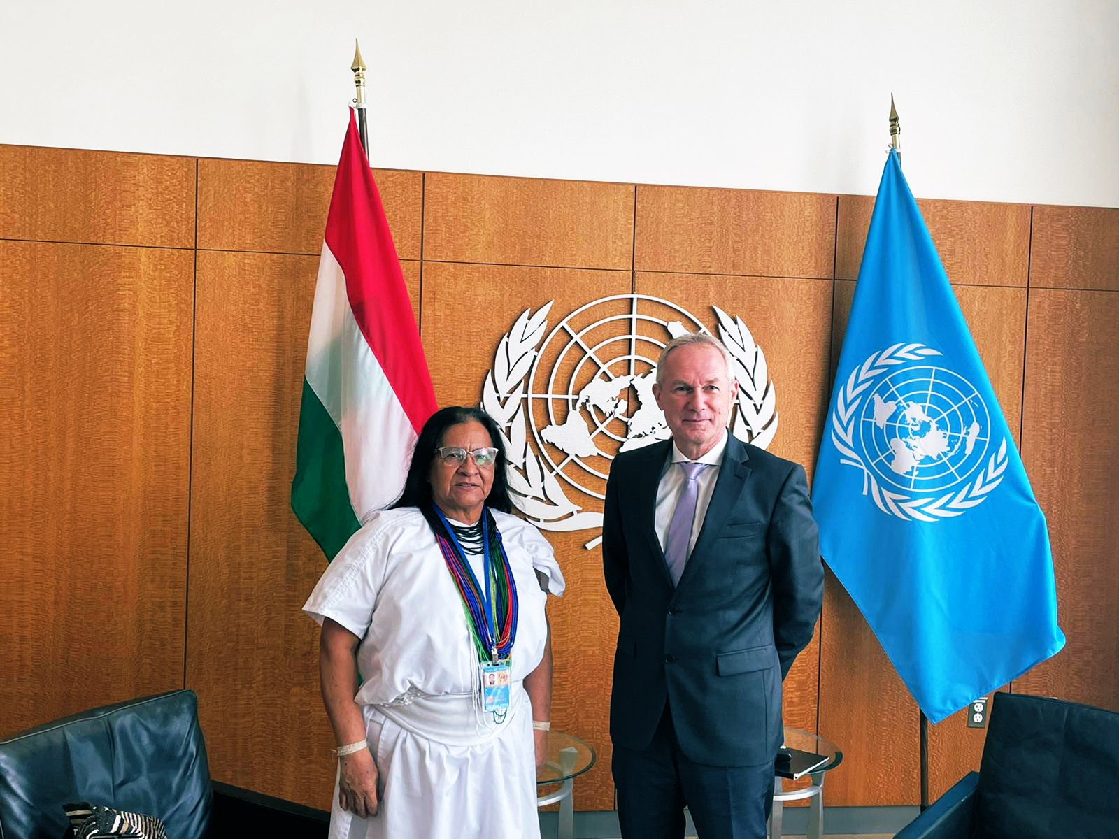 Representante Permanente de Colombia ante Naciones Unidas se reúne con el Presidente de la Asamblea General para el 77˚Periodo de Sesiones de la Asamblea General de la ONU