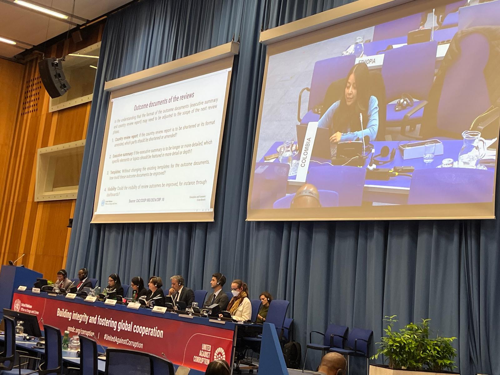 Colombia reafirma su compromiso en la lucha anticorrupción en el marco del Grupo de Examen de la Aplicación de la Convención de las Naciones Unidas Contra la Corrupción - UNCAC