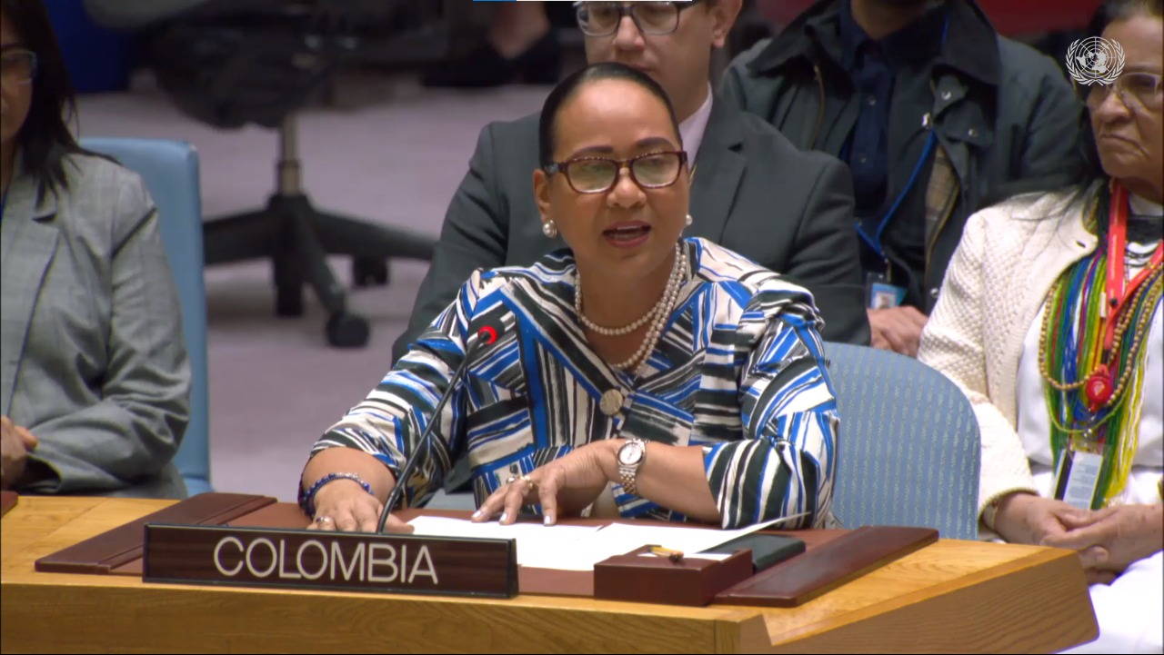 Ante el Consejo de Seguridad de la ONU, Colombia insiste en la urgencia de convocar una Conferencia Internacional de paz 
