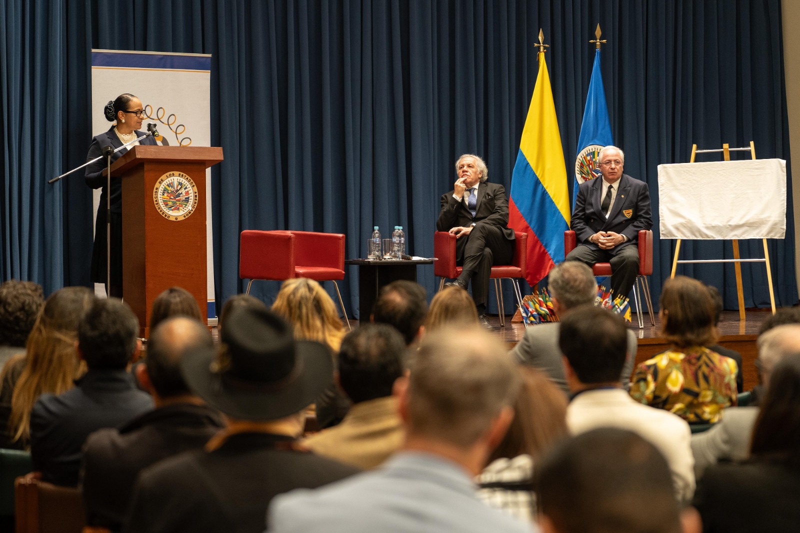 Conmemoración de los 76 años de la firma de la Carta de Bogotá y los 20 Años de la MAPP/OEA en Colombia con la participación de la Viceministra de Asuntos Multilaterales, Elizabeth Taylor, y el Secretario General de la OEA, Luis Almagro
