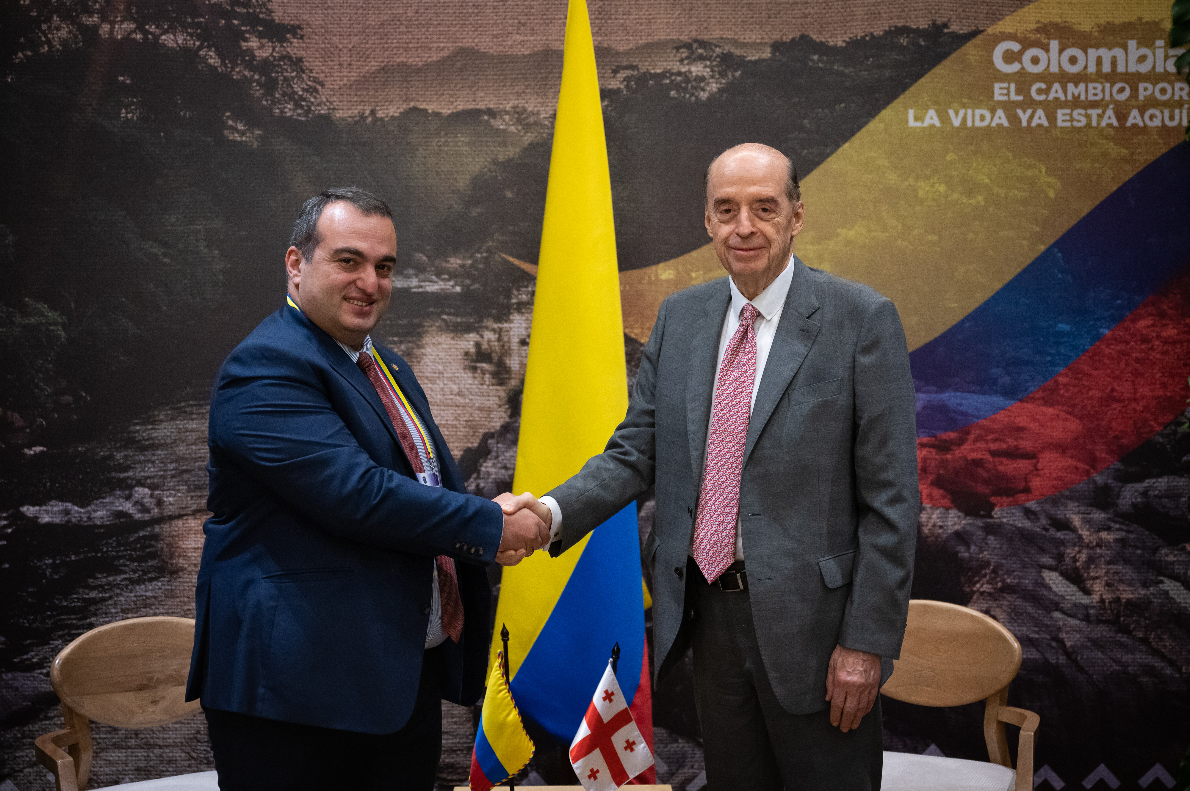 Fortalecimiento de la agenda bilateral tema central en el encuentro entre Canciller de Colombia y el Viceministro de Relaciones Exteriores de Georgia