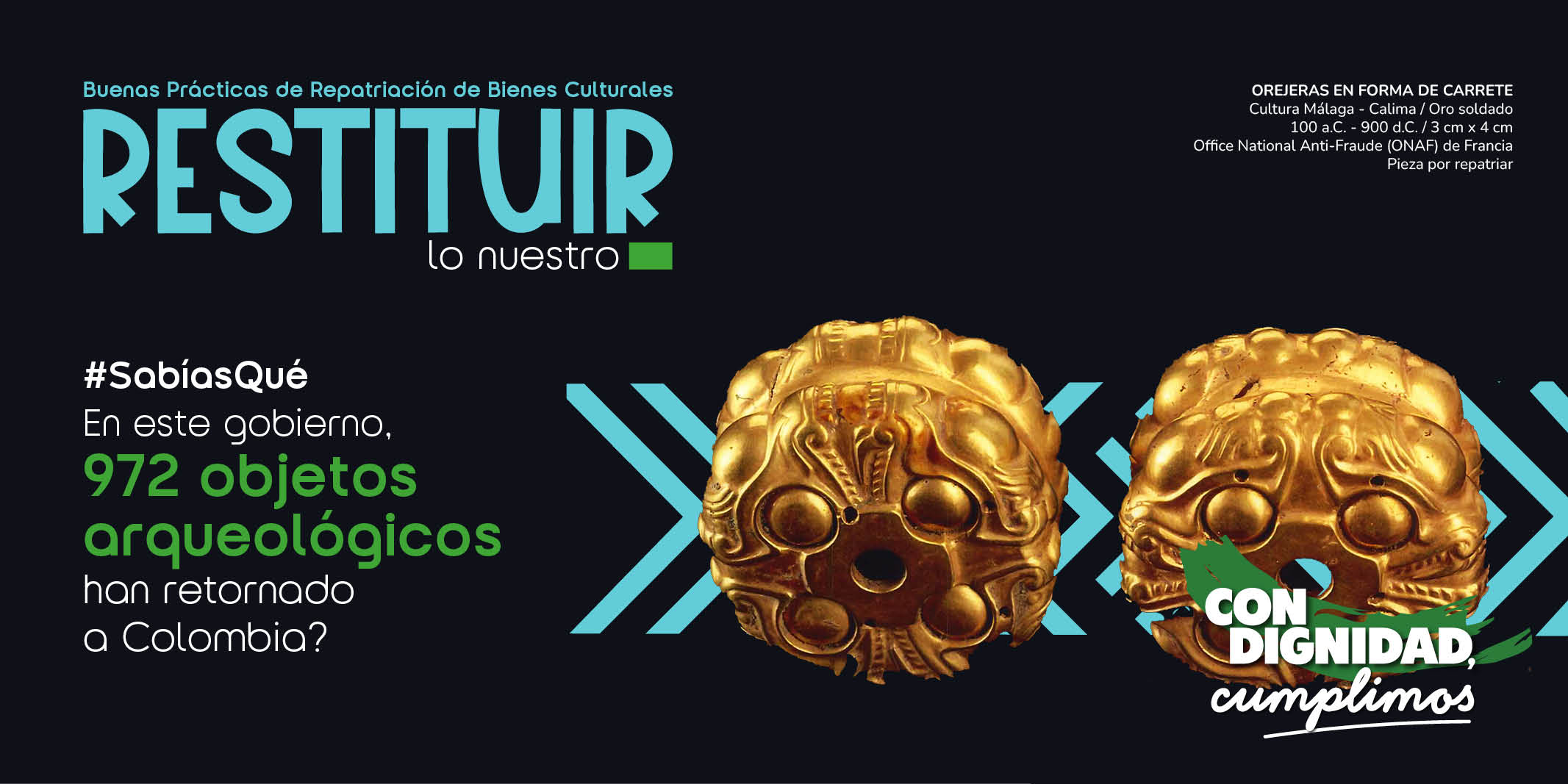 Colombia será epicentro mundial con la realización del Foro Internacional sobre Repatriación y Restitución de Bienes Culturales