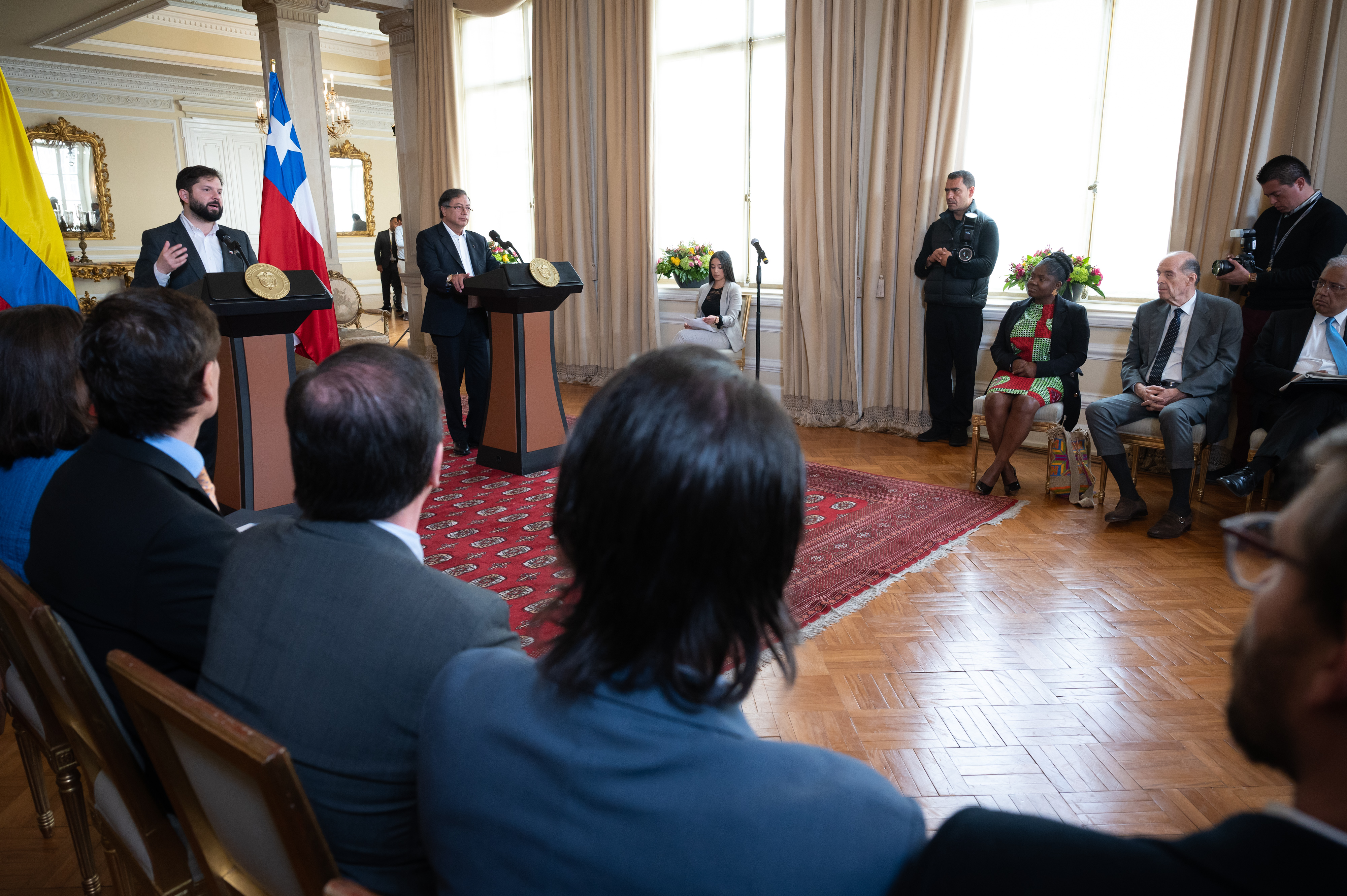 El Canciller Álvaro Leyva acompañó al Presidente Gustavo Petro y la Vicepresidente Francia Márquez