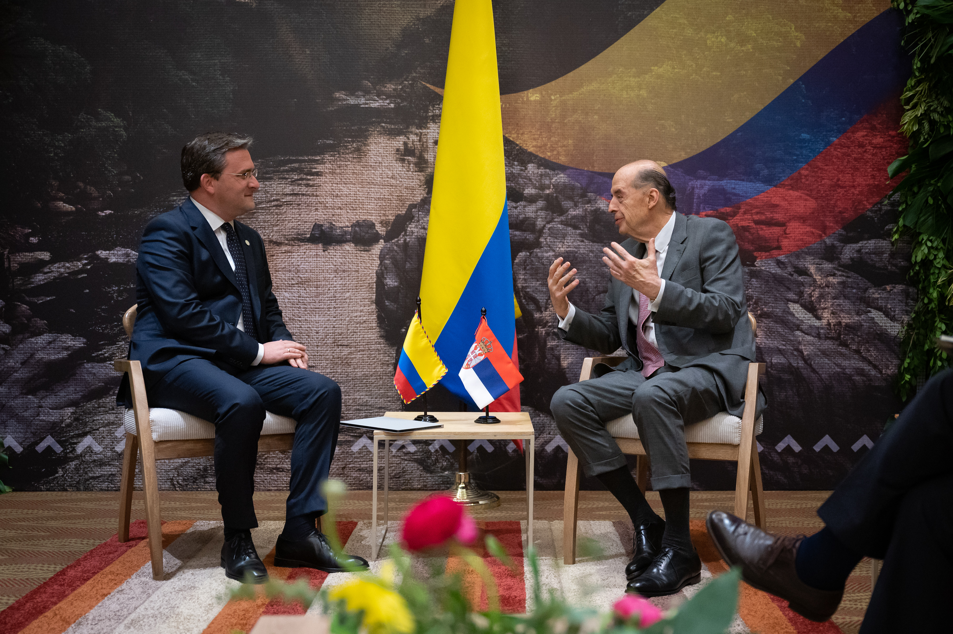 Comercio, educación, cultura, cooperación y paz temas de la reunión con el Ministro de Relaciones Exteriores de Serbia 