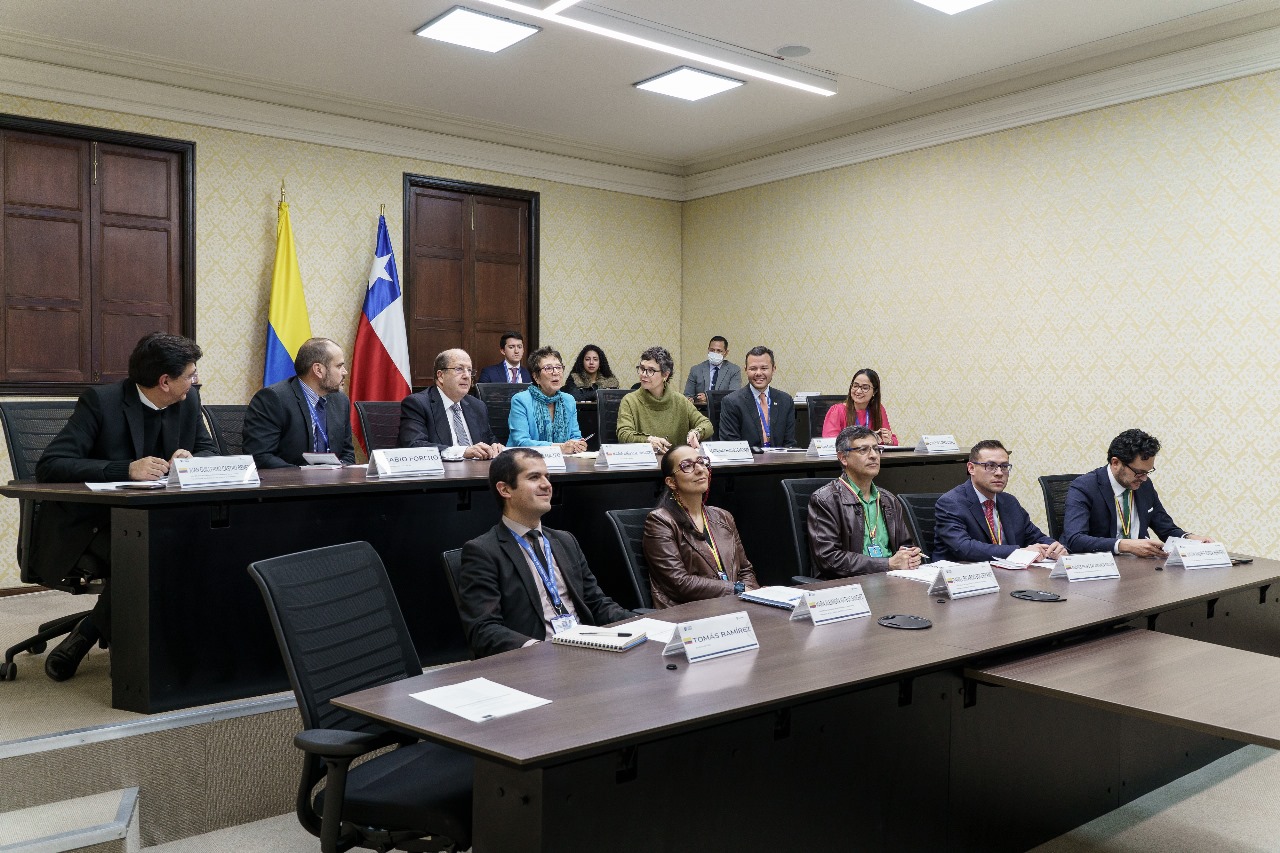 Sesionó de manera hibrida la V Reunión de la Comisión de Asuntos Culturales y Educativos entre Colombia y Chile