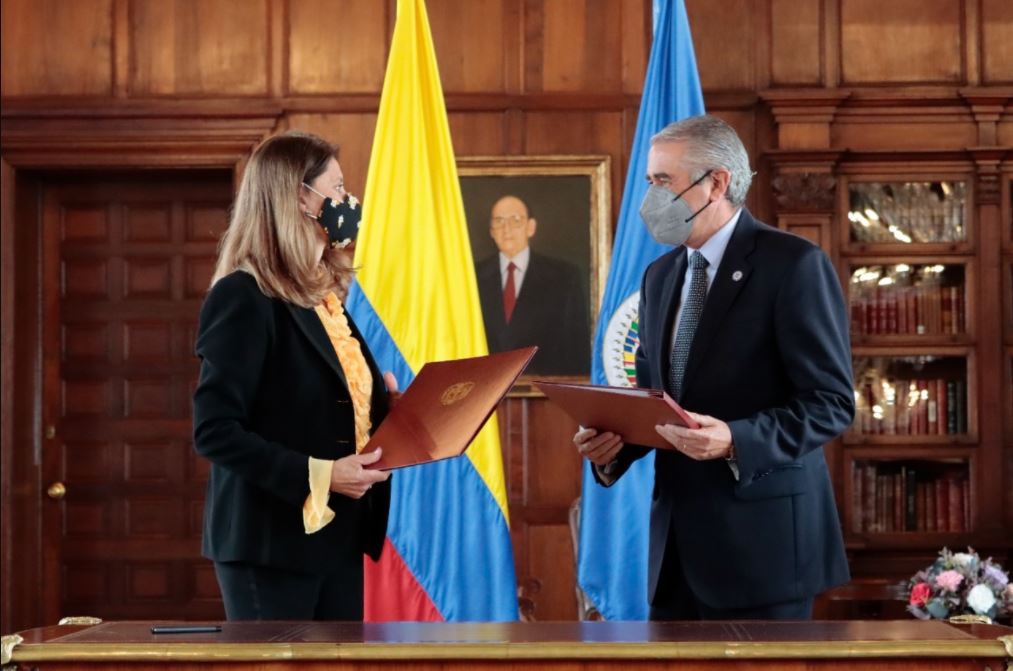Vicepresidente-Canciller firmó el octavo protocolo de la Misión de Acompañamiento al Proceso de Paz de la OEA