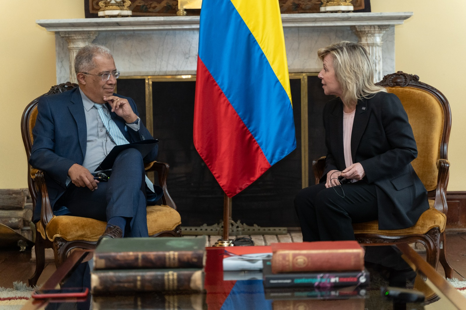 Viceministro de Relaciones Exteriores recibió en el Palacio de San Carlos a la ministra de Relaciones Internacionales y la Francofonía de Quebec