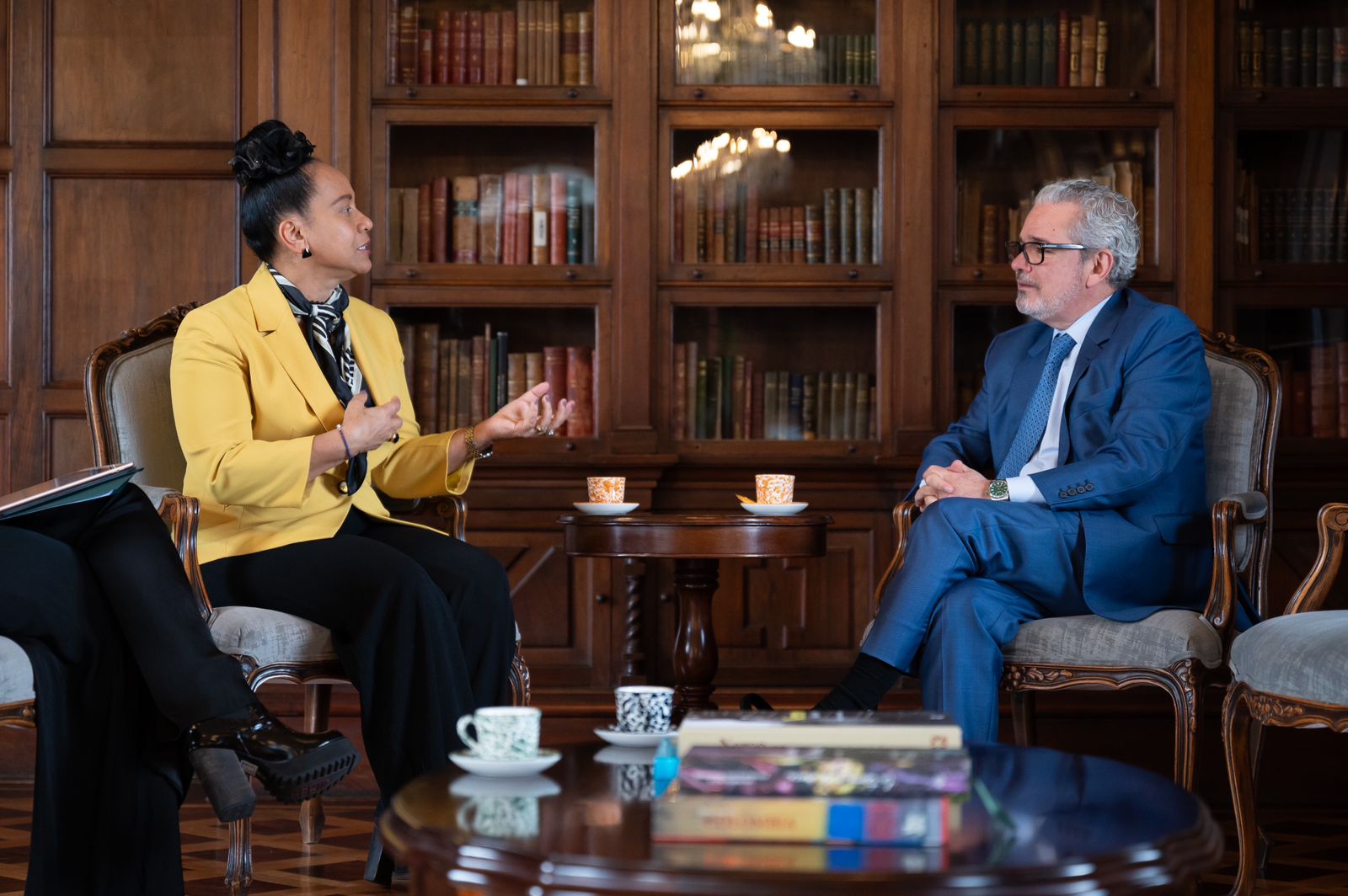 Viceministra Elizabeth Taylor sostuvo encuentro con el Subdirector de la OMPI, Marco Alemán