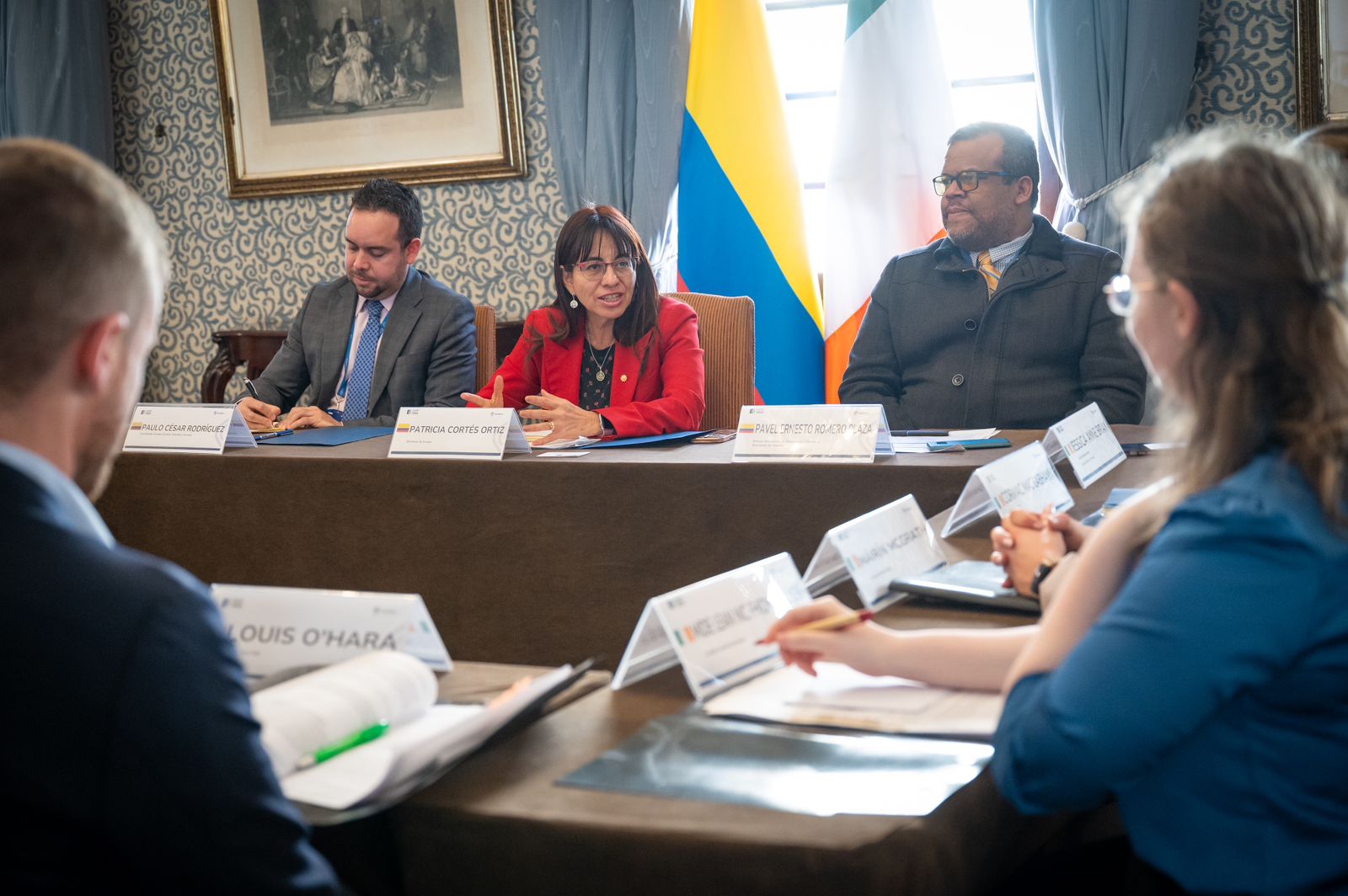 Directora de Europa, Patricia Cortes, dialogó con 9 líderes políticos de Irlanda sobre paz, acción climática, transición energética, migración, drogas y equidad de género