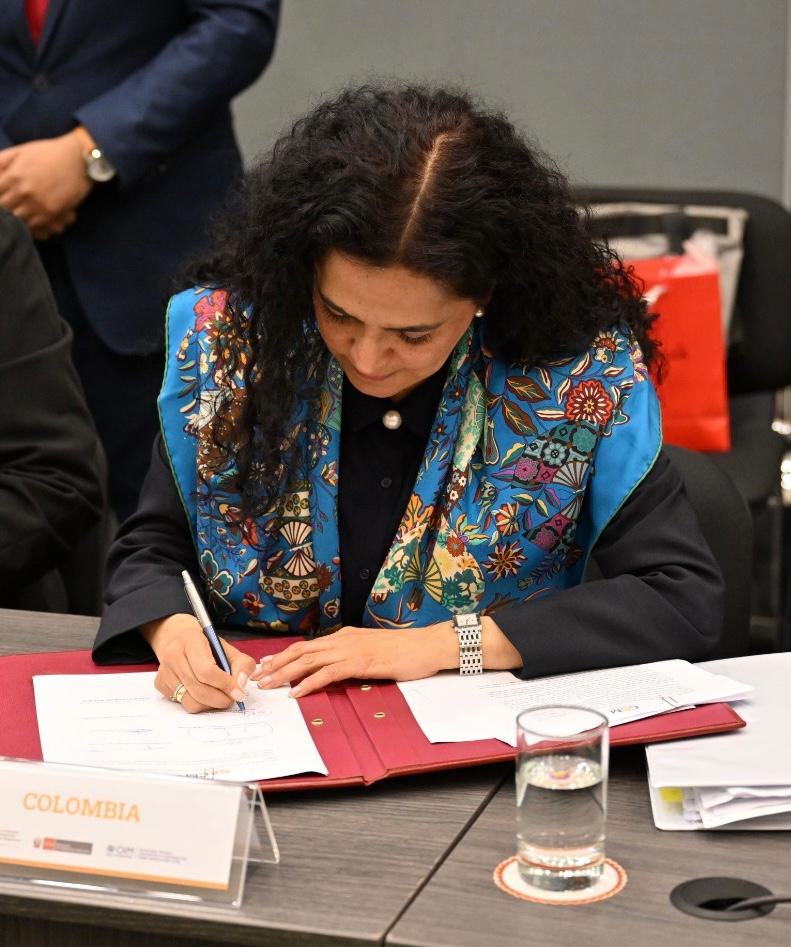Colombia asumió la Presidencia Pro Tempore de la XXII Conferencia Suramericana sobre Migraciones.