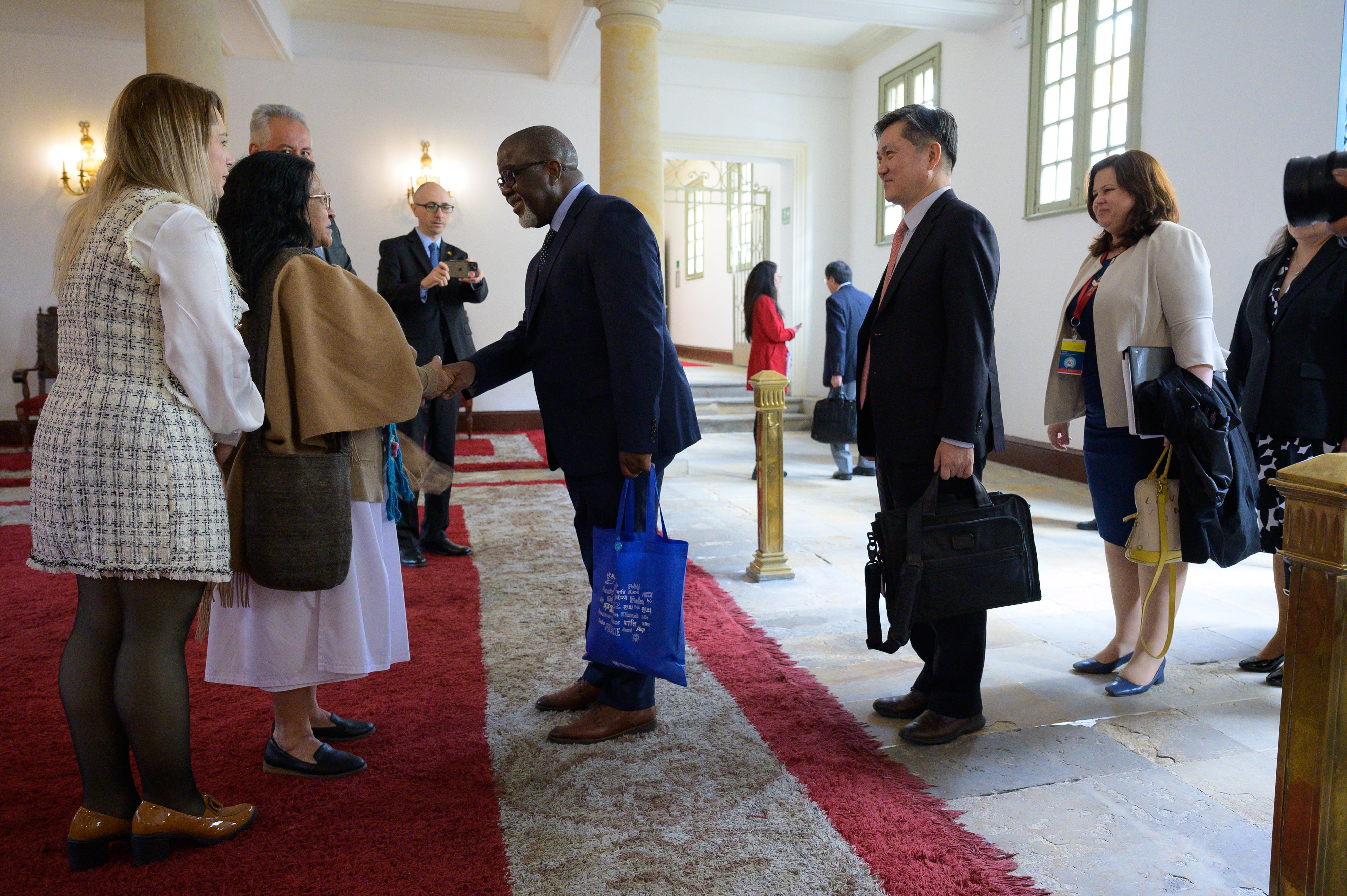 Con encuentro de alto nivel con las entidades de gobierno a cargo del Acuerdo de Paz, inicia en la Cancillería, la visita del Consejo de Seguridad de la ONU a Colombia