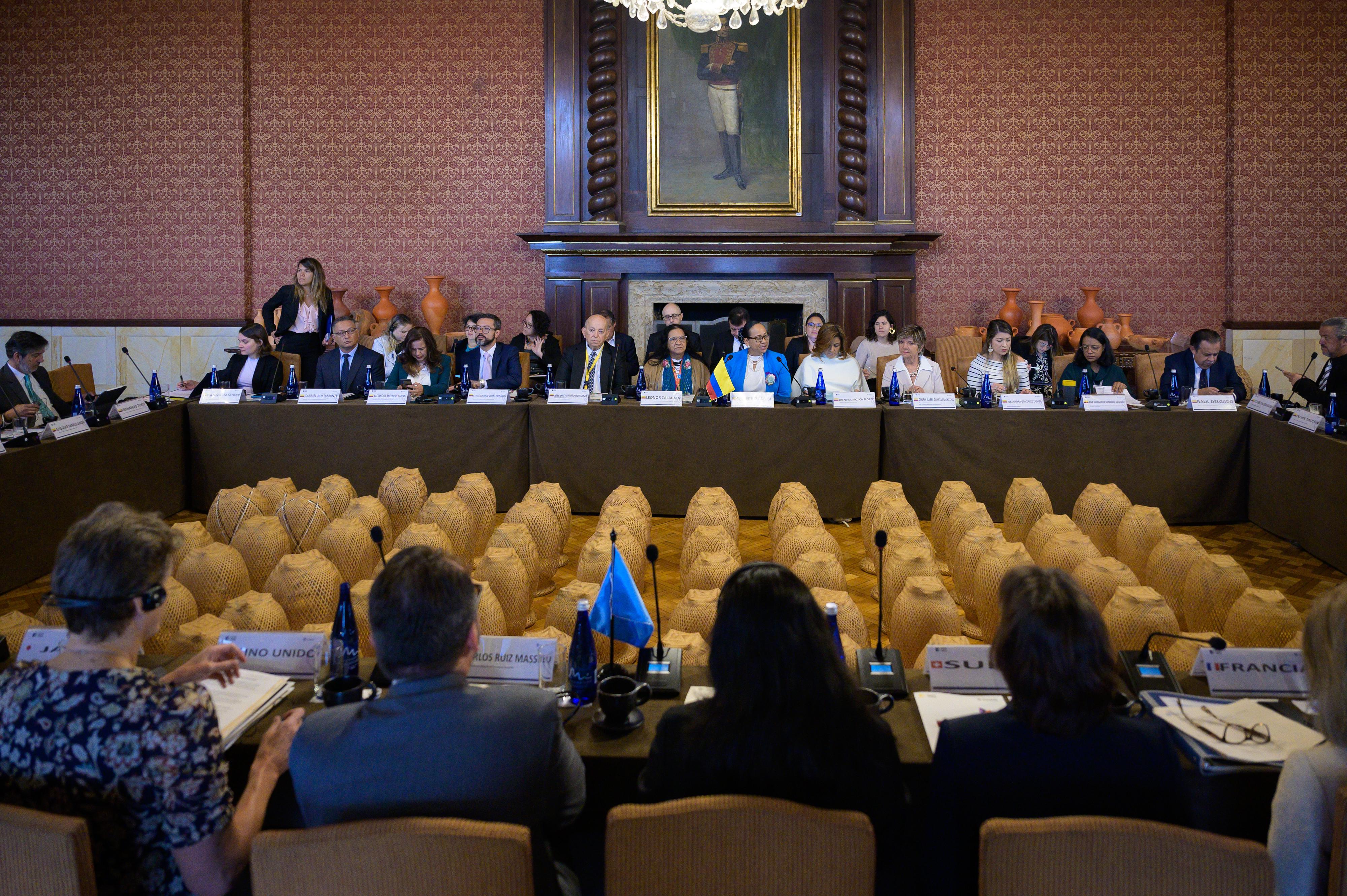 Con encuentro de alto nivel con las entidades de gobierno a cargo del Acuerdo de Paz, inicia en la Cancillería, la visita del Consejo de Seguridad de la ONU a Colombia