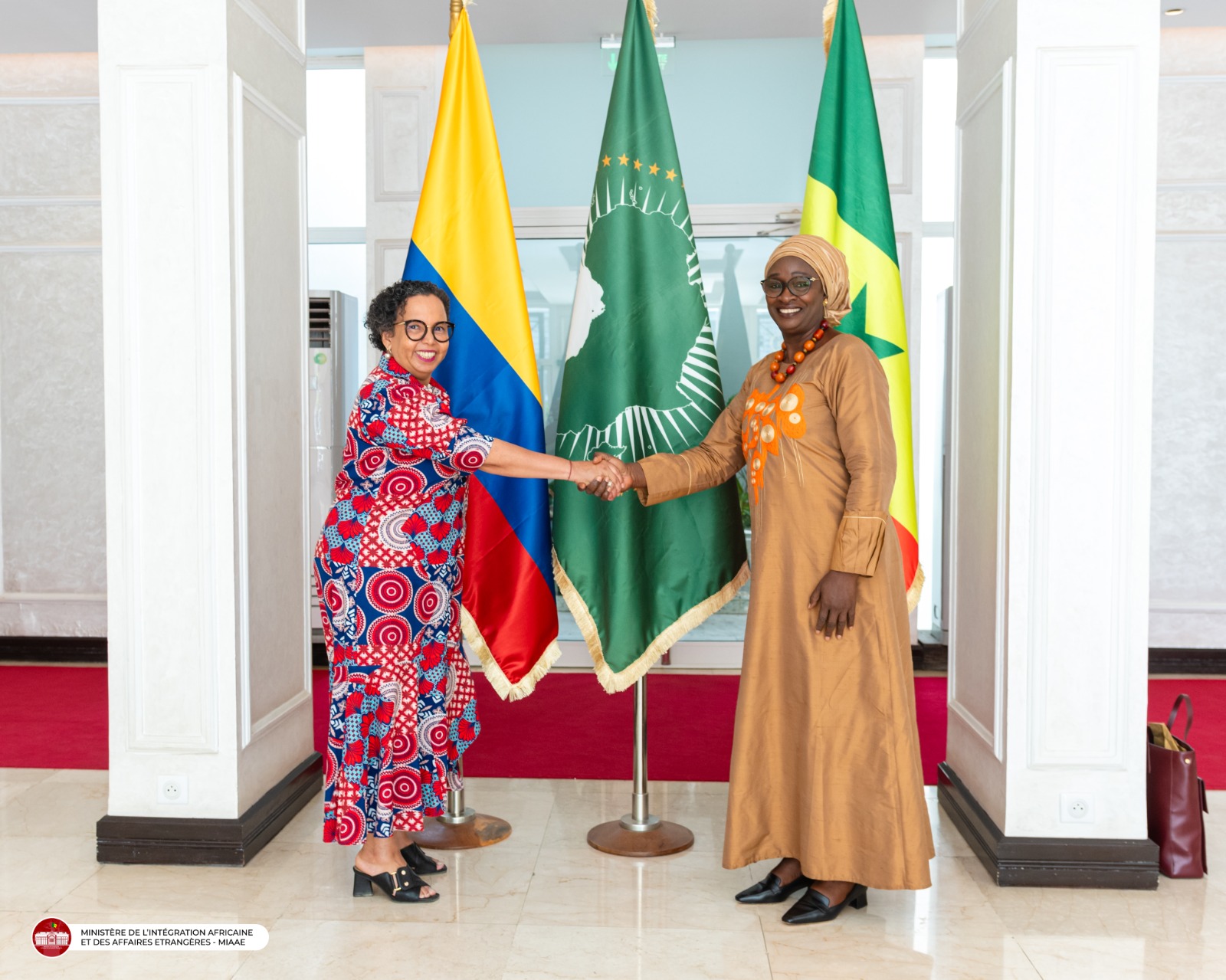 Nueva Embajadora de Colombia en Senegal presentó copia de Cartas Credenciales ante la Ministra de Integración Africana y Asuntos Exteriores, Yacine Fall