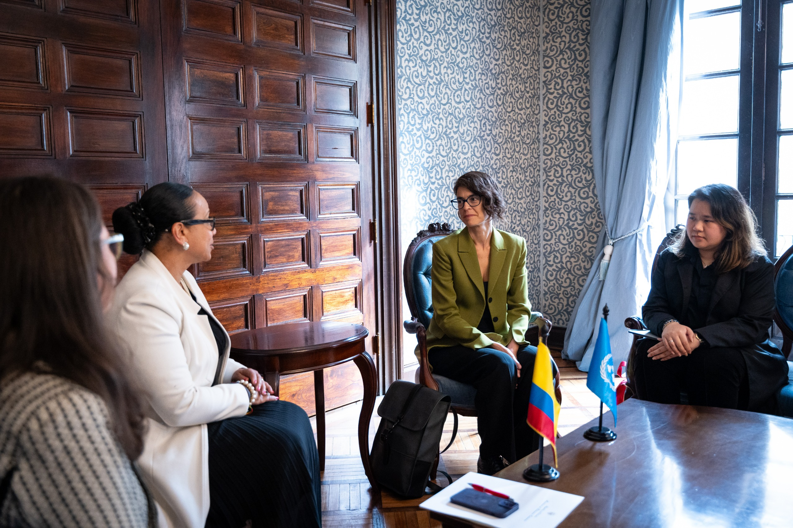 Viceministra de Asuntos Multilaterales, Elizabeth Taylor Jay, recibe al Grupo de Trabajo de las Naciones Unidas sobre la cuestión de los derechos humanos y las empresas transnacionales y otras empresas.