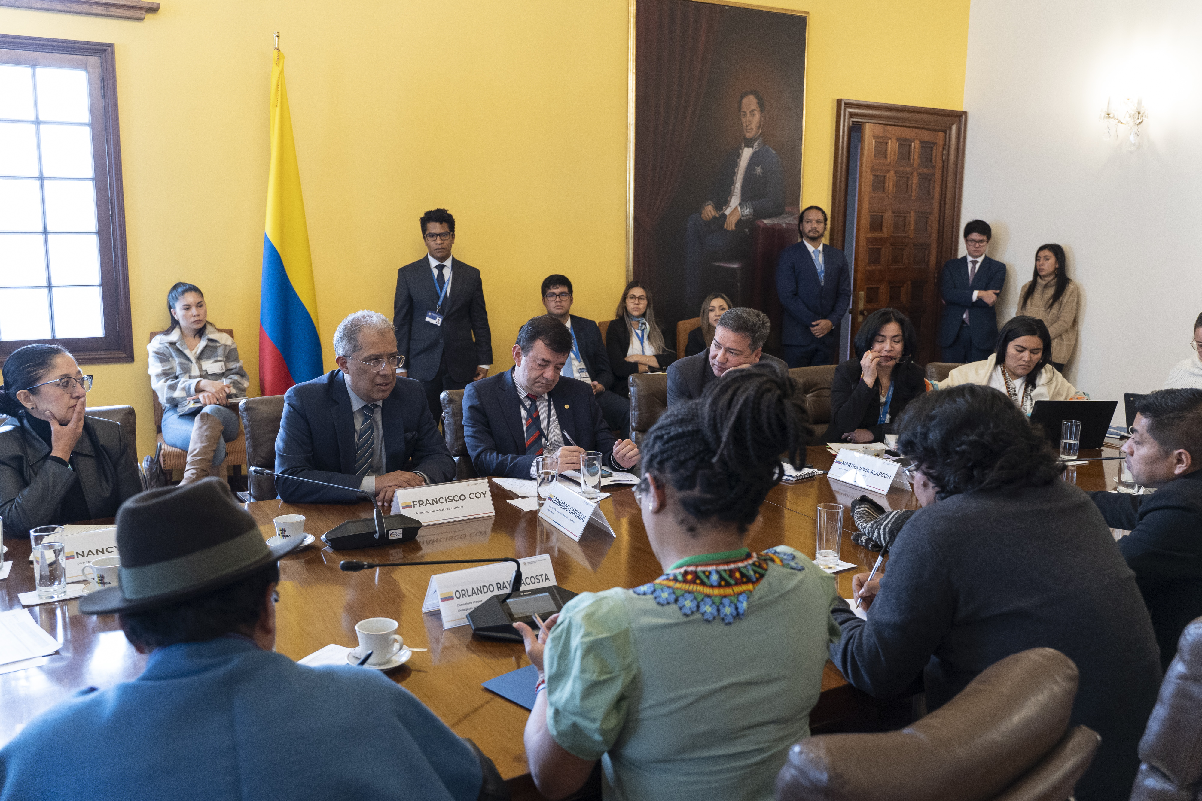 Delegados de los Pueblos Indígenas en la Mesa Permanente de Concertación 