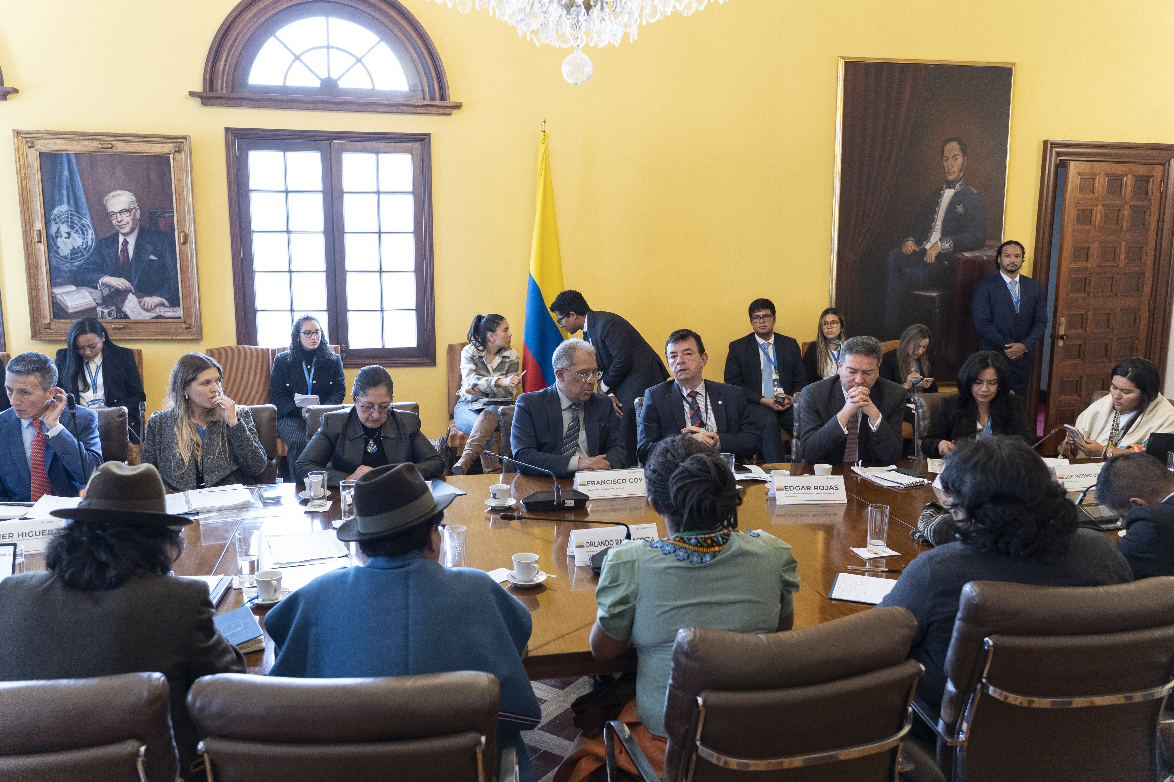 Delegados de los Pueblos Indígenas en la Mesa Permanente de Concertación 