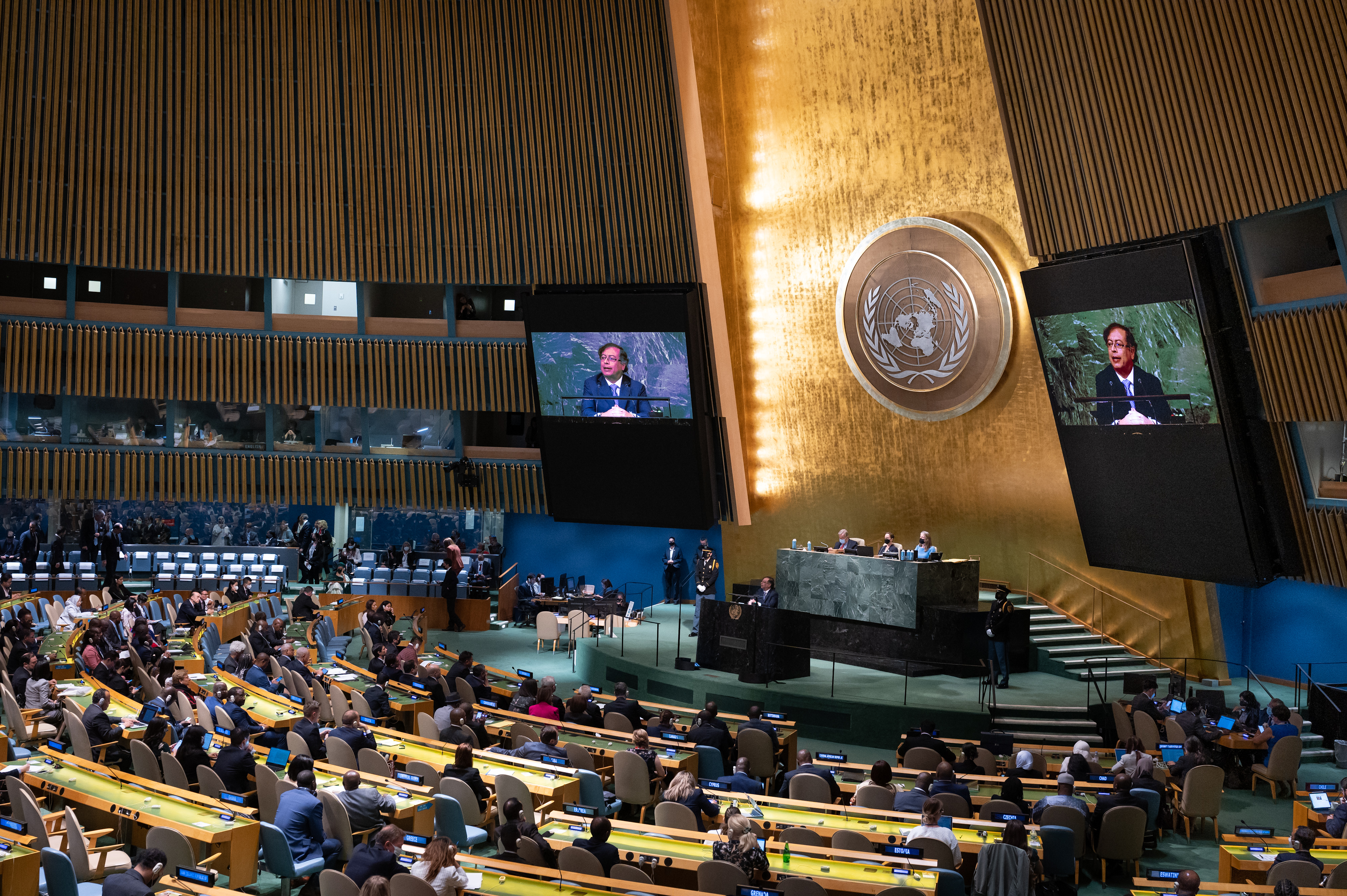 Ministro de Relaciones Exteriores, Álvaro Leyva, acompañó al Presidente Gusavo Petro durante su intervención en la 77° Asamblea General de la ONU | Cancillería