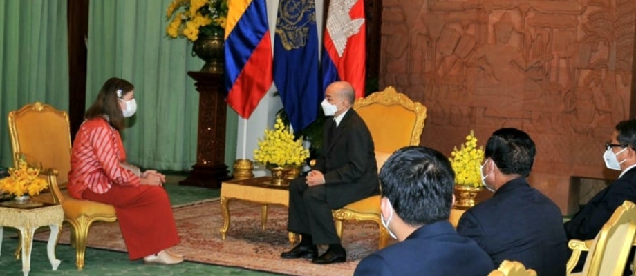 	Embajadora Ana María Prieto Abad presentó sus cartas credenciales al Rey de Camboya, Su Majestad Preah Bat Samdech Preah Boromneath Norodom Sihamoni