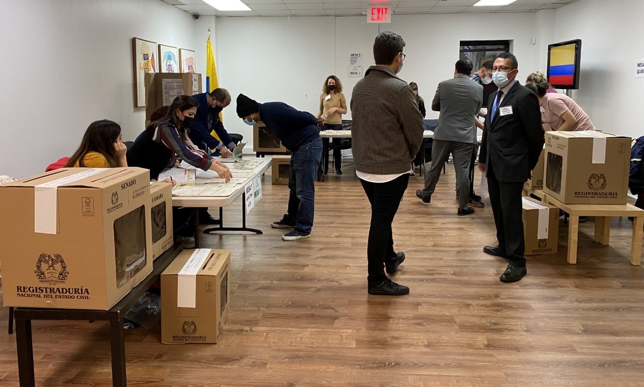 Hasta el momento, 1622 colombianos en el exterior han ejercido su derecho al voto