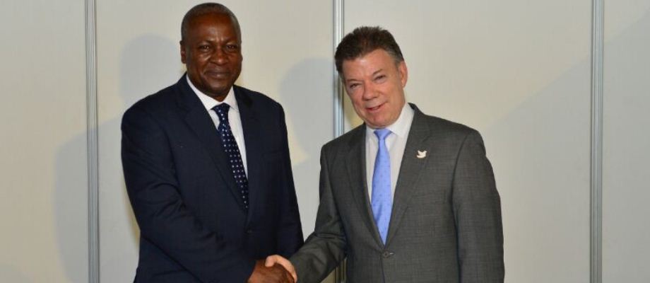 La Viceministra de Relaciones Exteriores de Colombia, Patti Londoño Jaramillo, acompañó al Presidente Juan Manuel Santos, durante la reunión bilateral que sostuvo con su homólogo de Ghana, John Dramani Mahama. Foto: SIG.