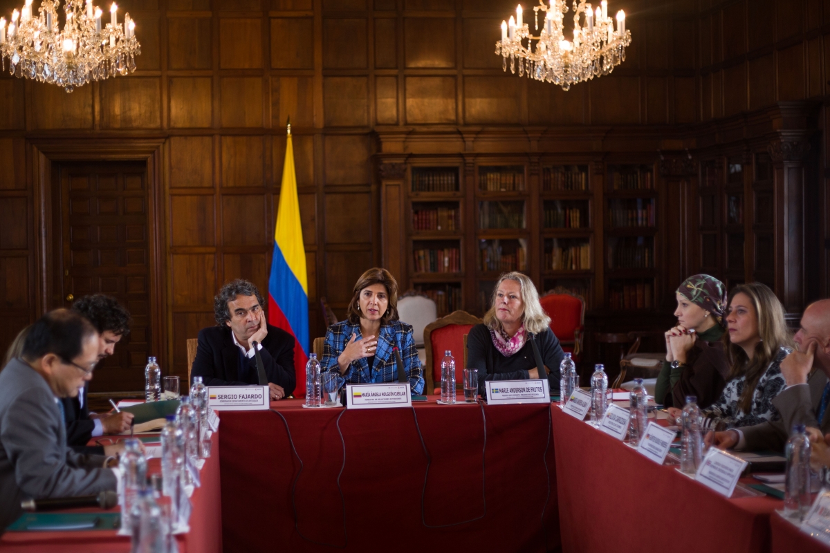 Canciller Holguín y Gobernador Fajardo