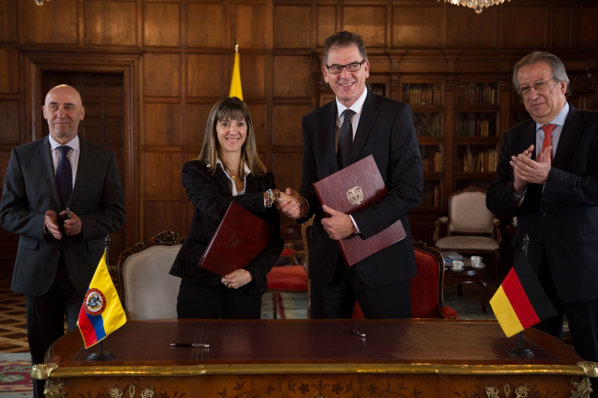 Ministro de Cooperación y Desarrollo de Alemania quien sostuvo una reunión con la Viceministra de Relaciones Exteriores