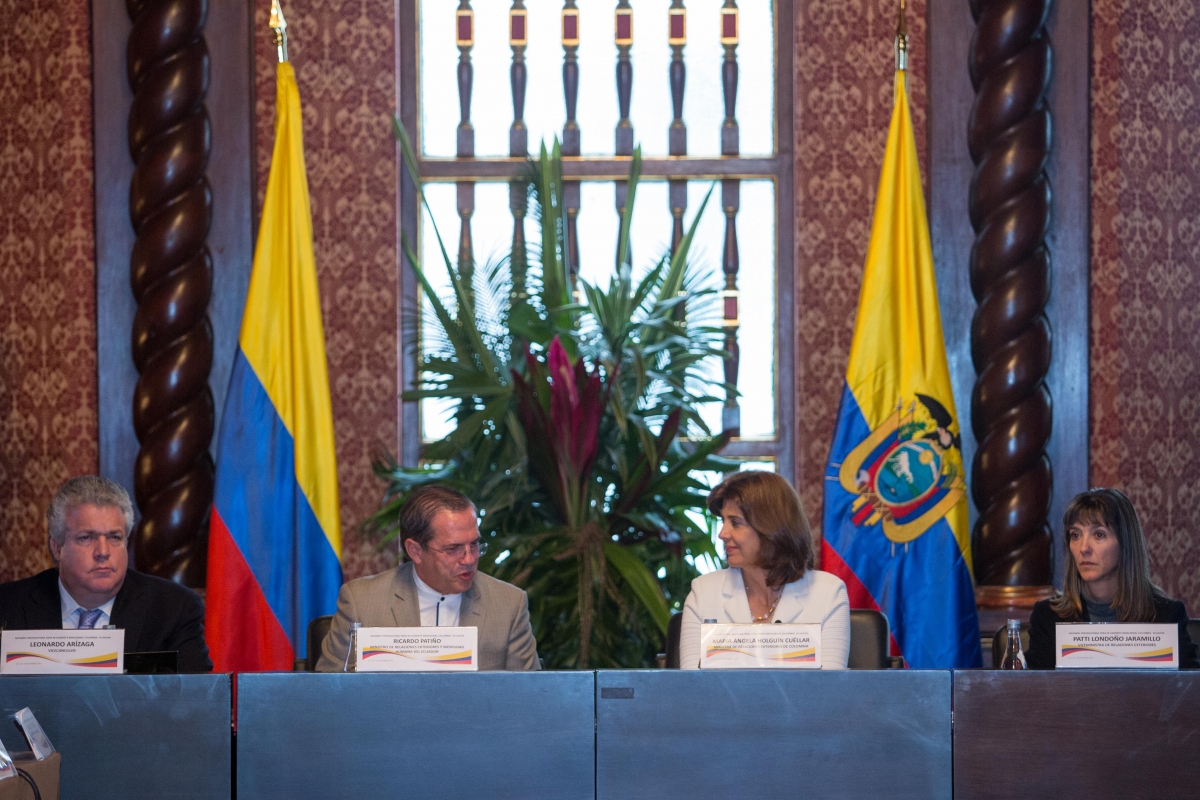 Cancilleres de Colombia y Ecuador