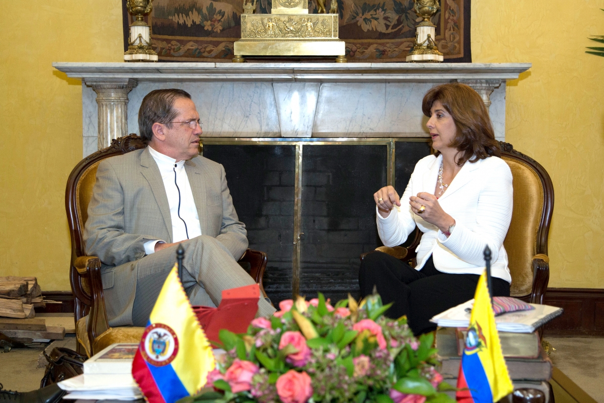 Cancilleres de Colombia y Venezuela