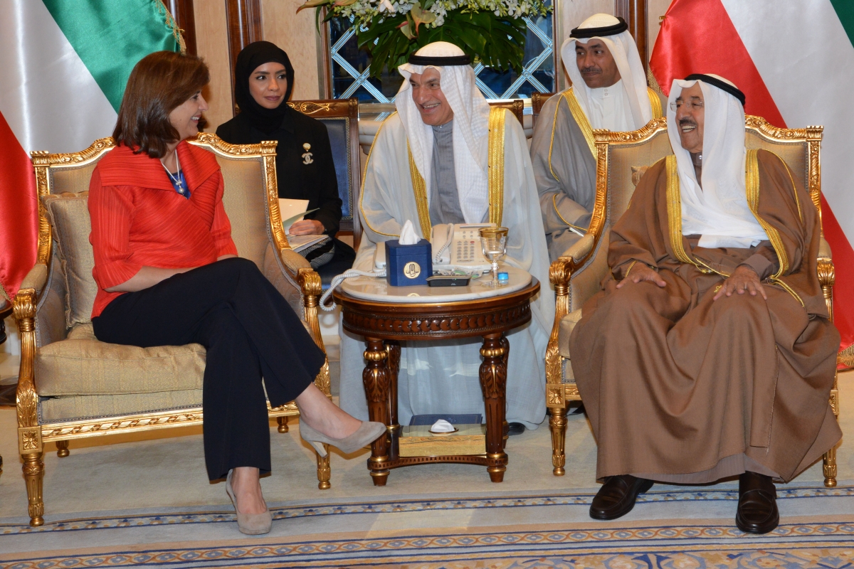 canciller Holguin con Emir de Kuwait