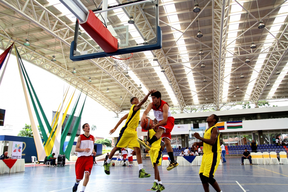 Diplomacia Deportiva: con cuadrangular de baloncesto 3 X 3 inició el II Encuentro Deportivo de la Alianza del Pacífico en Cali